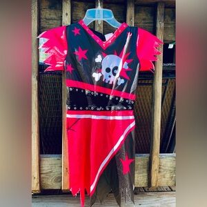 Spirit Halloween pink and Black Pirate Costume dress up